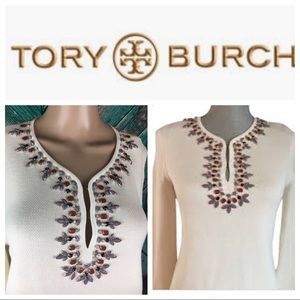 Tory Burch Jeweled Tunic